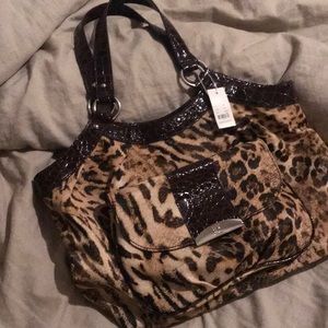 NY&C Animal Print Hobo Bag NWT